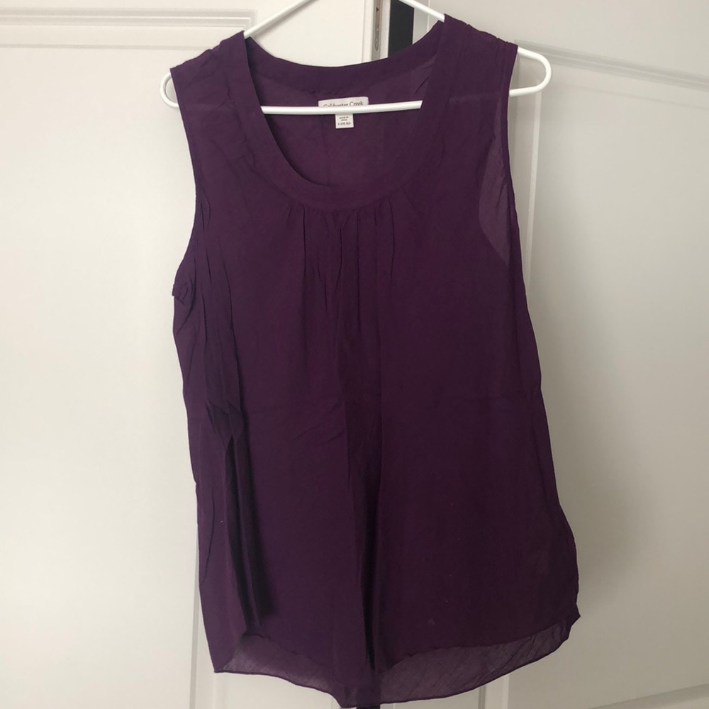 Lightweight plum colored tank